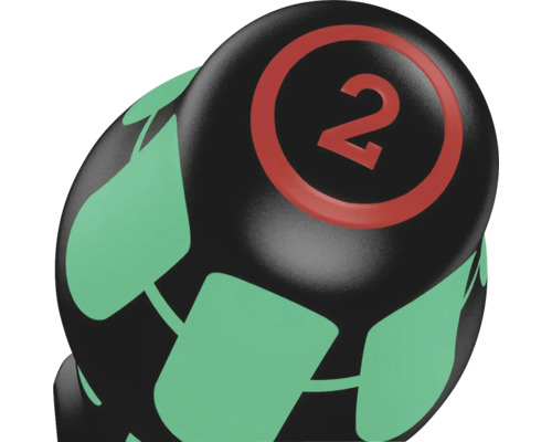 Halteră cu numărul 2 și motive de frunze