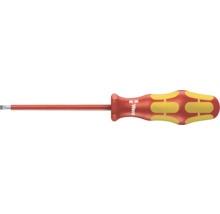 Șurubelniță cu cap plat și logo Wera