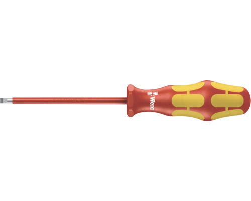 Șurubelniță cu cap plat și logo Wera