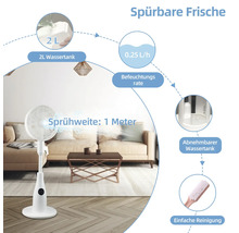 Ventilator umidificator cu detalii tehnice