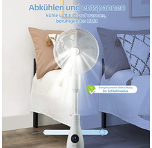 Ventilator în dormitor cu iluminare eficientă energetic