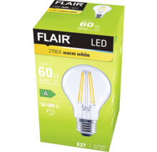 Bec LED FLAIR A60 E27, alb cald, pe ambalaj