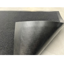 Covoraș antiderapant negru cu suprafață texturată