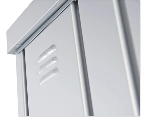 Imagine detaliată a unui dulap de scule cu fante de aerisire