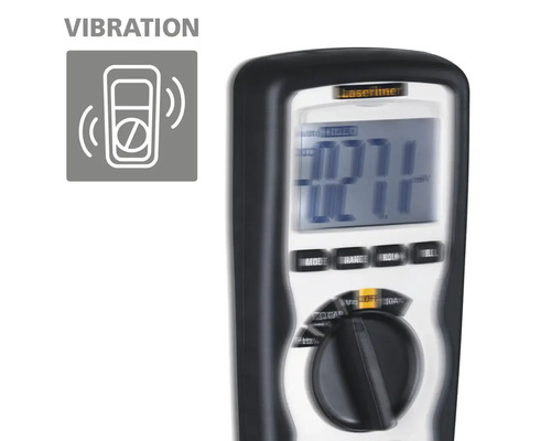 Multimetru Laserliner cu simbol vibrații