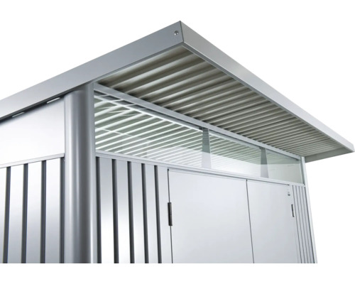 Cabină de grădină metalică cu acoperiș