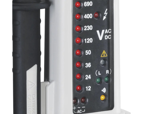 Tester de tensiune cu indicator LED pentru tensiune alternativă și tensiune continuă