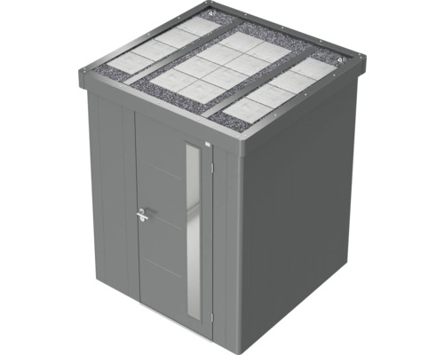 Dulap de grădină cu acoperiș, ușă și fereastră