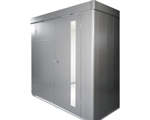 Cabină metalică de grădină cu ușă și fereastră