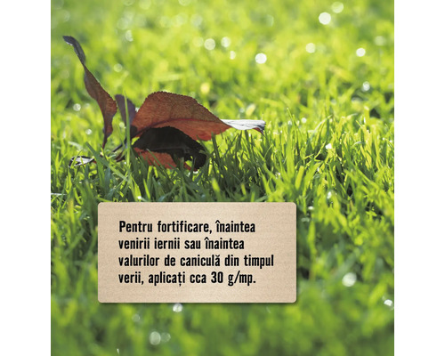 Informații despre aplicare pe gazon