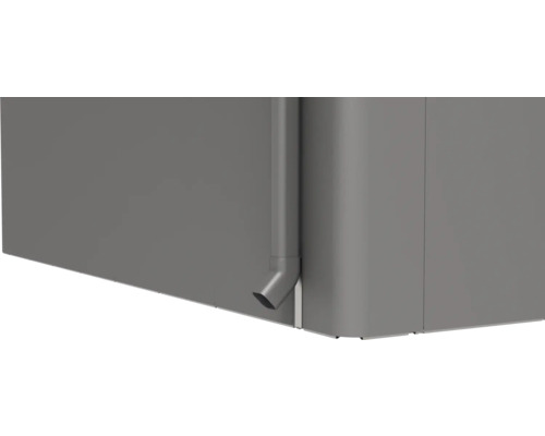 Imagine detaliată a unui rezervor de apă de ploaie cu conductă de scurgere