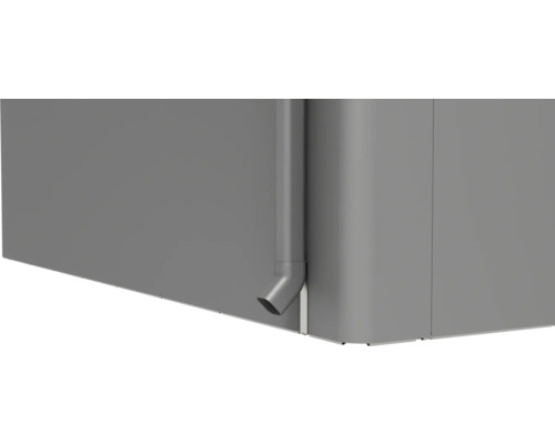 Vedere detaliată a unui jgheab de ploaie pe o clădire