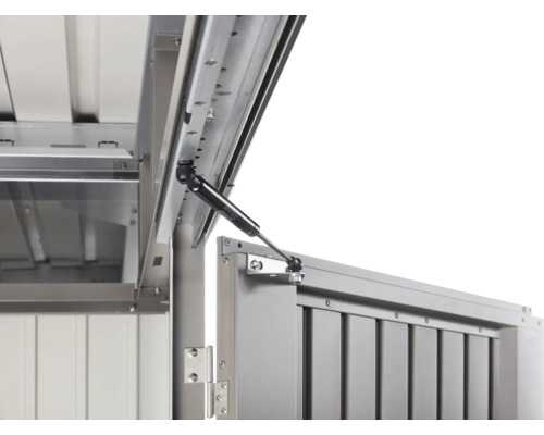 Imagine detaliată cu mecanismul de deschidere al unui dulap metalic