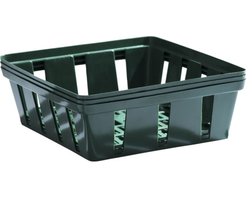 Coș din plastic cu formă pătrată și pereți perforați