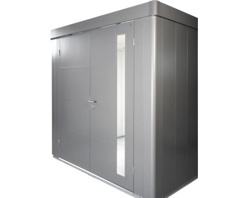 Depozit metalic cu ușă și fereastră