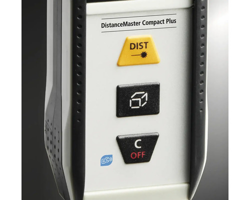 Vizualizare detaliată a tastaturii unui telemetru DistanceMaster Compact Plus