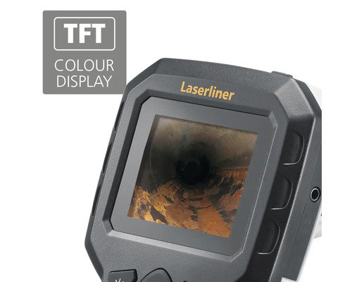Cameră de inspecție Laserliner cu ecran color pentru inspecția țevilor