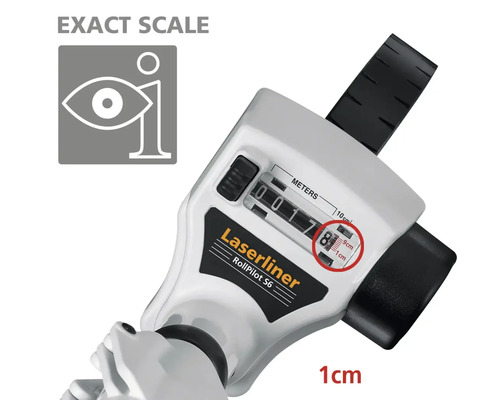 Prim-plan cu telemetrul cu roată Laserliner Rollpilot S6