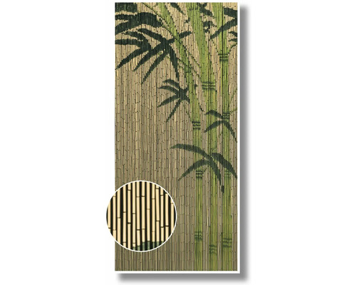 Cortină de bambus cu motiv de frunză de bambus