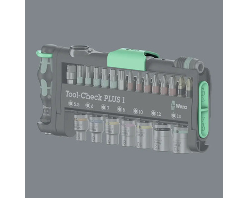 Set de scule cu biți și tubulare de la Wera