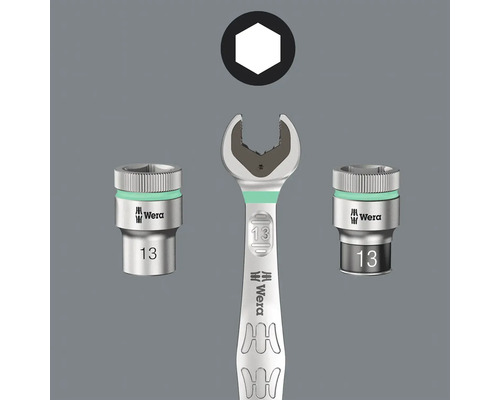 Cheie Wera cu două chei tubulare și simbol hexagonal