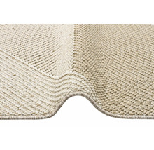 Vizualizare detaliată a unui covor cu modele bicolore