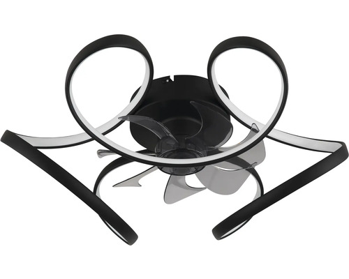 Ventilator de tavan cu iluminare LED integrată și pale