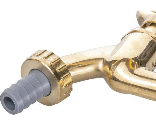 Robinet de apă din alamă cu racord pentru furtun