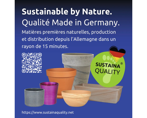Diverse ghivece de flori cu sigiliul Sustaina Quality