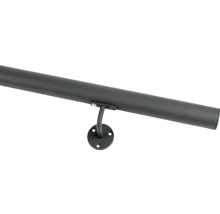 Balustradă metalică pentru scări cu suport de perete.