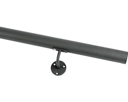 Balustradă metalică pentru scări cu suport de perete.