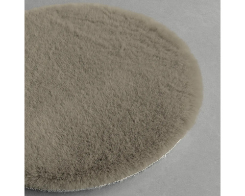 Covor rotund din imitație de blană