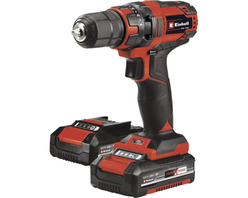 Mașină de găurit și înșurubat cu acumulator Einhell cu două baterii