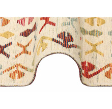 Vizualizare detaliată a unui covor cu model