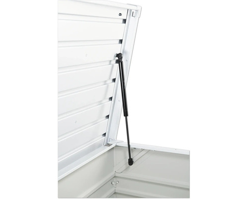 Imagine detaliată cu o dulap pentru scule deschis cu arc pe gaz