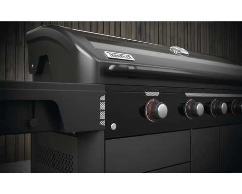 Grătar pe gaz Tenneker cu mai multe comenzi.