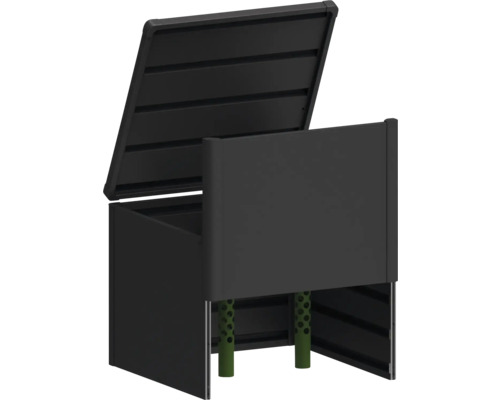 Cutie de depozitare deschisă pentru exterior