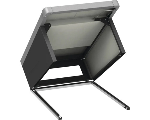 Adăpost metalic deschis pentru biciclete, pentru depozitarea în siguranță a bicicletelor