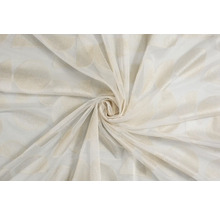 Material textil pentru perdele cu model circular, decorativ și translucid