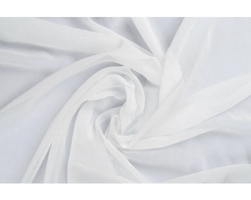 Material textil alb, ușor transparent, pentru perdele