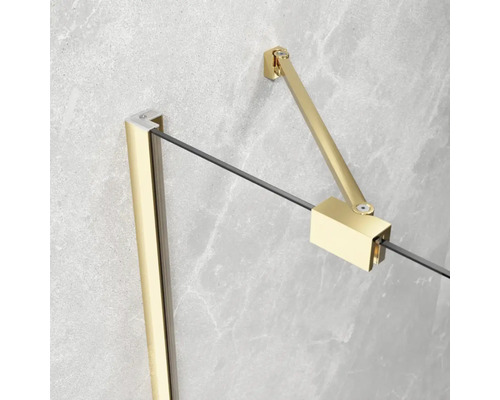 Vizualizare detaliată a unui accesoriu pentru cabină de duș cu braț articulat