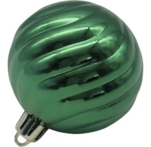 Glob de Crăciun verde cu model canelat