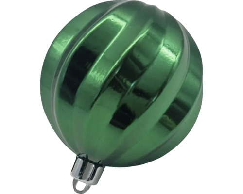 Glob de Crăciun verde cu model spiralat