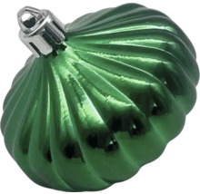 Glob de Crăciun verde cu model spiralat