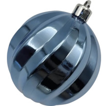 Glob de Crăciun albastru cu design spiralat