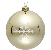 Glob de Crăciun cu model de fulg de zăpadă