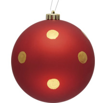Glob de Crăciun roșu cu buline
