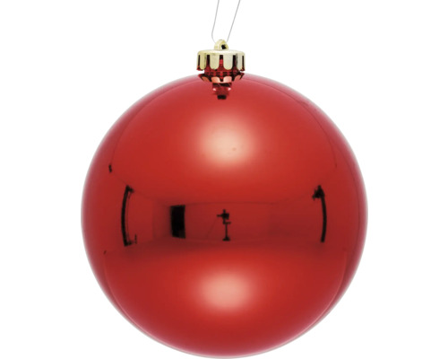 Glob de Crăciun roșu cu agățătoare