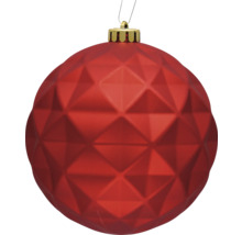 Glob de Crăciun roșu cu model geometric