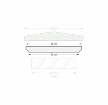 Desen tehnic cu dimensiunile componentelor de construcție